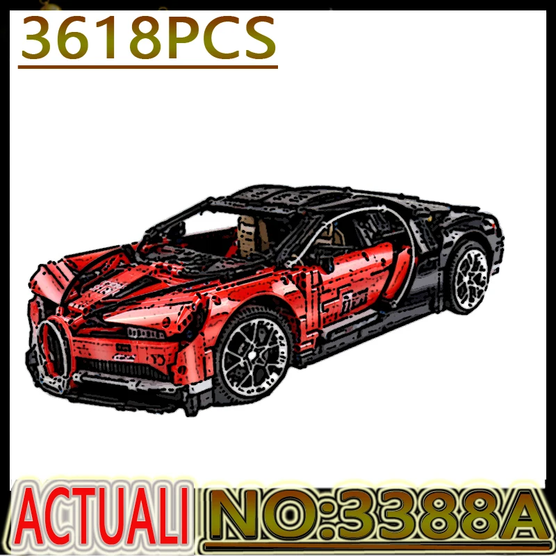 Горячая высокотехнологичной серии Bugatti Chiron 1:10 гоночный автомобиль 3388A модель