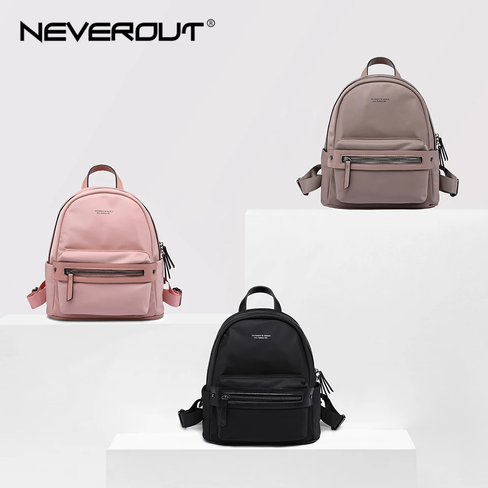 NEVEROUT Женская нейлоновая сумка рюкзак Junior школьные ранцы для девочек водонепроницаемый детский рюкзак сумка через плечо для покупок