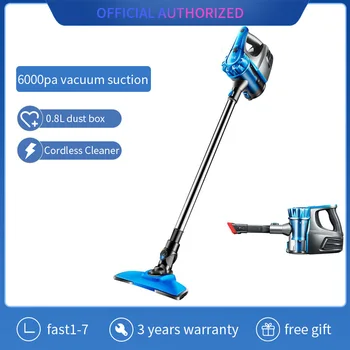 

Cordless Vacuum Cleaner Rechargeable Portable Handheld Vacuum With 6000Pa Powerful Suction For Home Office Car Pet