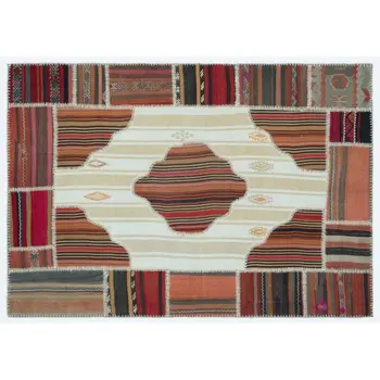

Handmade Natural Vintage Patchwork Rug Area Rug 160x228 Cm-5'3''X7'6''