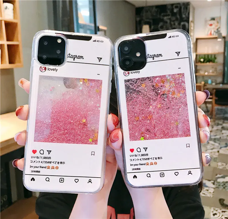 Чехол с блестками для iPhone 11, чехол с динамическим жидким зыбучим песком для Apple iPhone 6, 7, 8 Plus, 10, 11 Pro Max, противоударный чехол