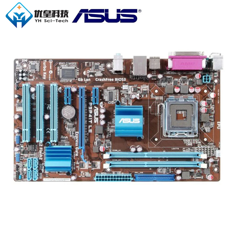 Asus P5P41T LE Intel G41 оригинальная б/у материнская плата LGA 775 DDR3 8 Гб ATX Материнские | Отзывы и видеообзор