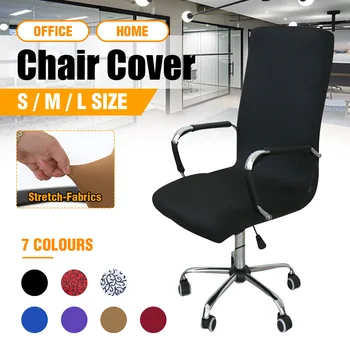 

3 Colors M/L Universal Modern Simplism Style Fabric Strechable Seat Chair Cover Home Office Cafe Computer Swivel Chair Cover