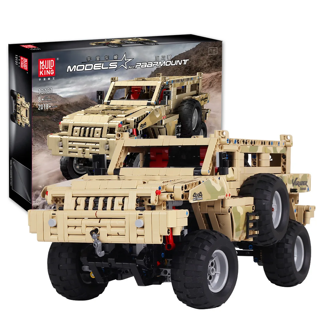 

2018Pcs 1:8 Luxury Small Particle Building Blocks Climbing Off-Road Vehicle Model Educational Toy For Kid Adult - Static Version