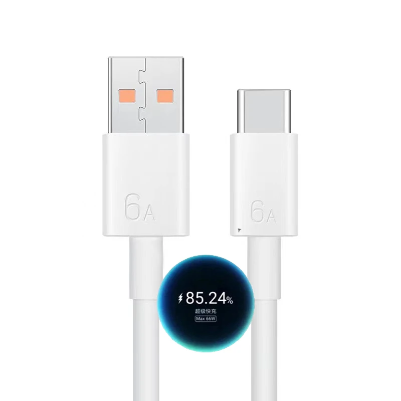 Cavo Dati Di Ricarica Rapida Type-C Supercharge 66W 6A Per Huawei Mate 40 Pro 30 20 P40 P30 Lite P20 Honor V40 V30S 30I Usb-C Linea