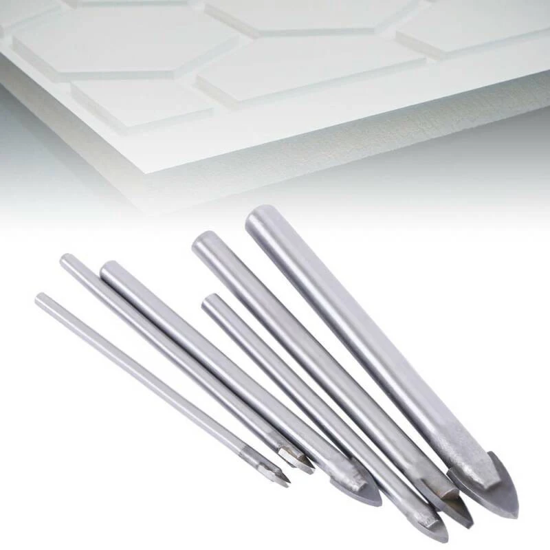 

6Pcs Triangle Spear Point Head Drilling Tool 3-10mm Ceramic Tile Drill Bit Set