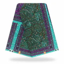 Настоящий воск высокое качество голландский воск африканская вощеная ткань принтом Анкара голландский воск Лидер продаж дизайн для женщин платье