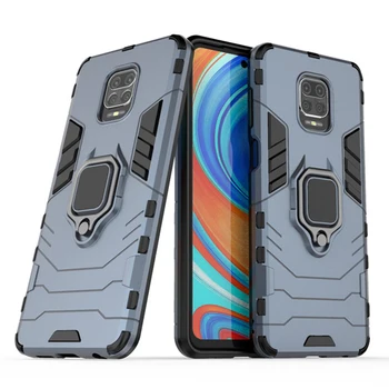 

100pcs Magnet Suction Armor Hard Case Kickstand Cover Shockproof with Stand For Xiaomi Redmi Note 9 Pro Max 9S 8 8A 8T 7 7A K30