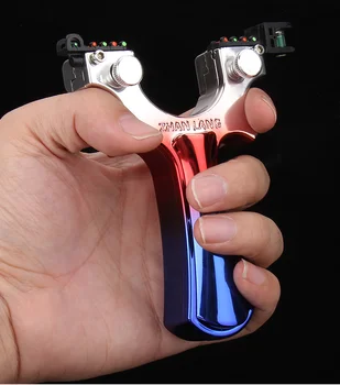 

Laser Aiming Slingshot Hunting Catapult Slingbow Archery Flat Rubber Band Level Meter Sight Huntingbow Shooting Target Bow