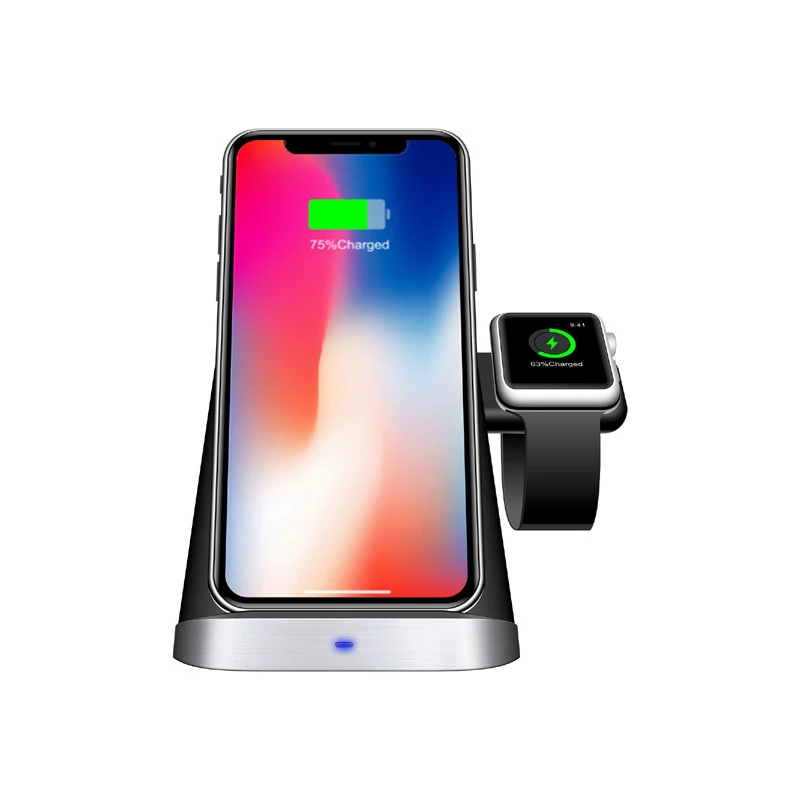 

Qi Wireless Charger For iPhone 10W 3in1 Wireless Charger Stand for Apple Watch Magnetic Charger for Airpods Charger Dock Station