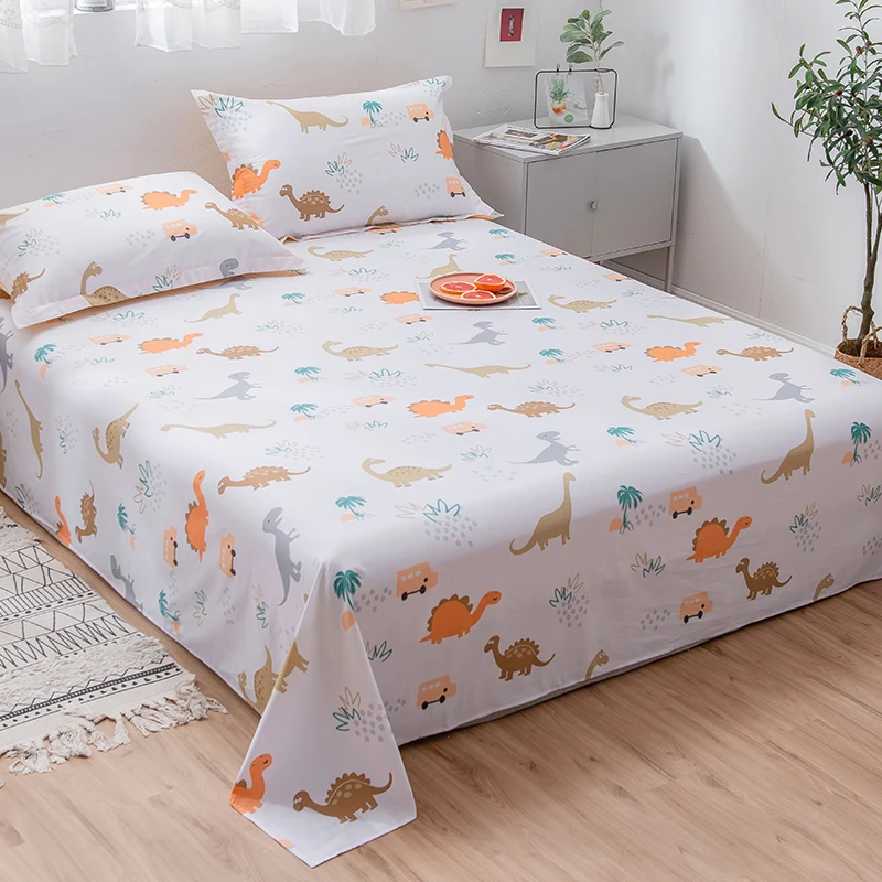 King size только плоский лист-600 нитей Египетский хлопок-листы продаются отдельно для комплекта Ультра мягкий и удобный - Цвет: as picture