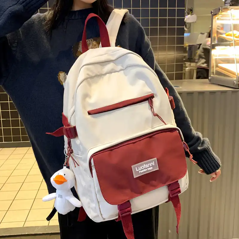 Enopella学生女性かわいいバックパック女性の防水バッグ黒ファッションスクールバッグ少女ブックかわいいmochila原宿リュックサック バックパック Aliexpress