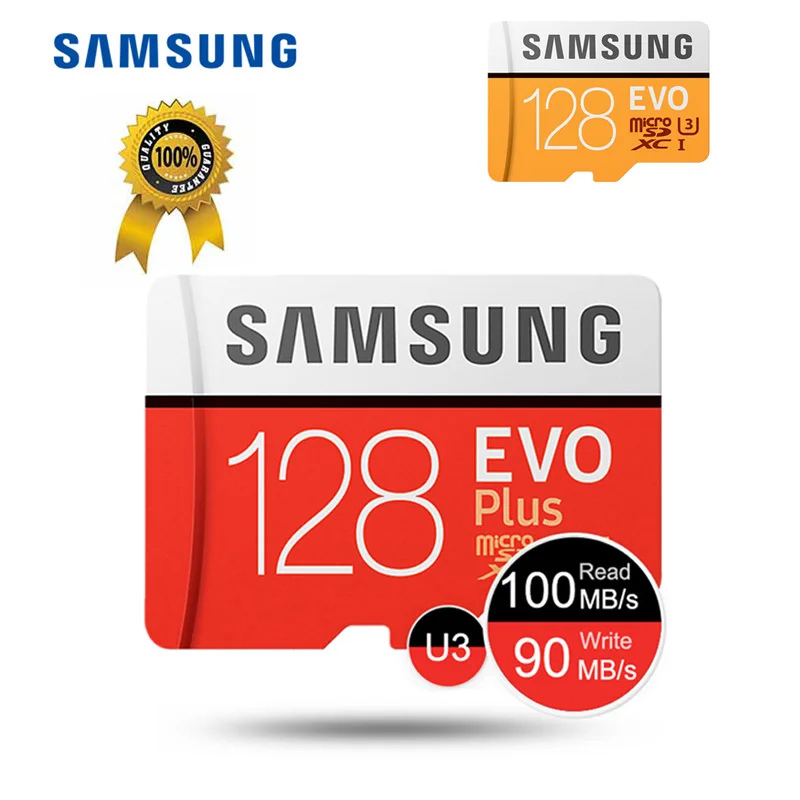 100% оригинальная карта памяти SAMSUNG EVO Plus Micro SD 128 Гб microsd TF cartao de memoria для смартфона