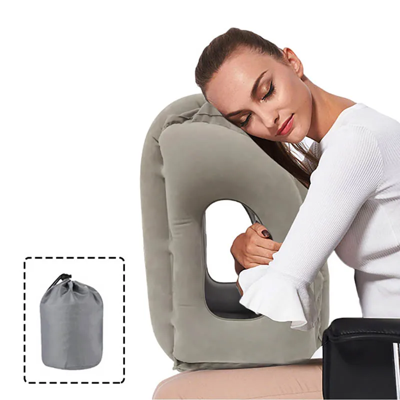 Cuscino gonfiabile da viaggio in PVC cuscino portatile cuscino per il collo  cuscino per il riposo su cuscino per il supporto della testa del cuscino  per auto in aereo - AliExpress