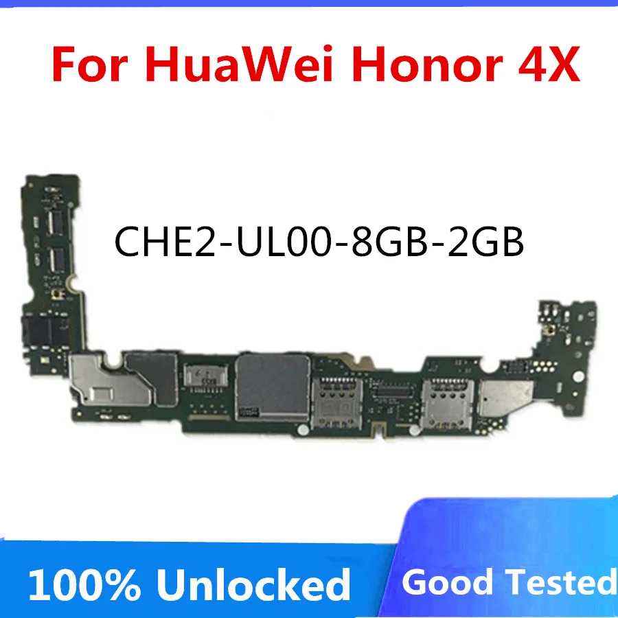 Factory Unlocked For HUAWEI Honor 4X Motherboard Full Working Logic Board WIth Chips CHE2-UL00-8GB-2GB | Мобильные телефоны и