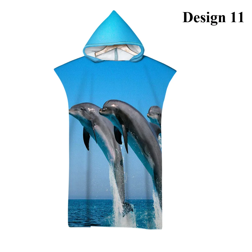 Design House Kids Poncho Towel Dolphin 