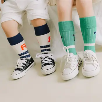 

Baby Socks For Boy Girl Kids Warm Socks Fashion Letter Printed Soft Sports Socks Cotton