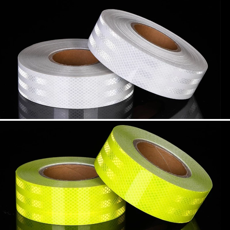 Cinta adhesiva reflectante para coches y motocicletas, cinta de advertencia autoadhesiva para Estilismo de automóviles, 5cm X 10m