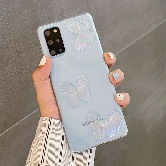 Glitter 3D Butterfly Samsung Case