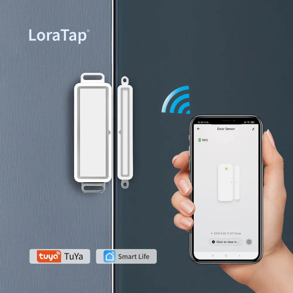 

Tuya Smart Life WiFi Door and Window Sensor Door Open / Closed Detectors WiFi App Notification Alert Security Alarm