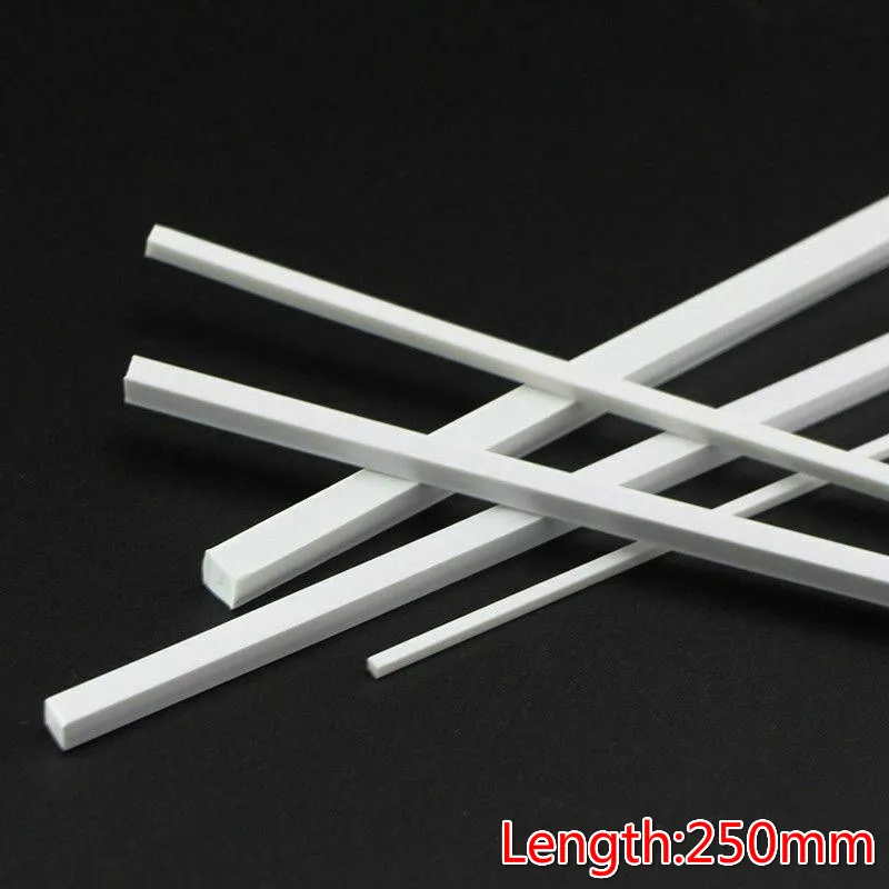 Lot De 10 Tiges En Plastique ABS Solides - 4mm X 250mm (jaune) - Pour Modélisme, Bricolage, Projets DIY