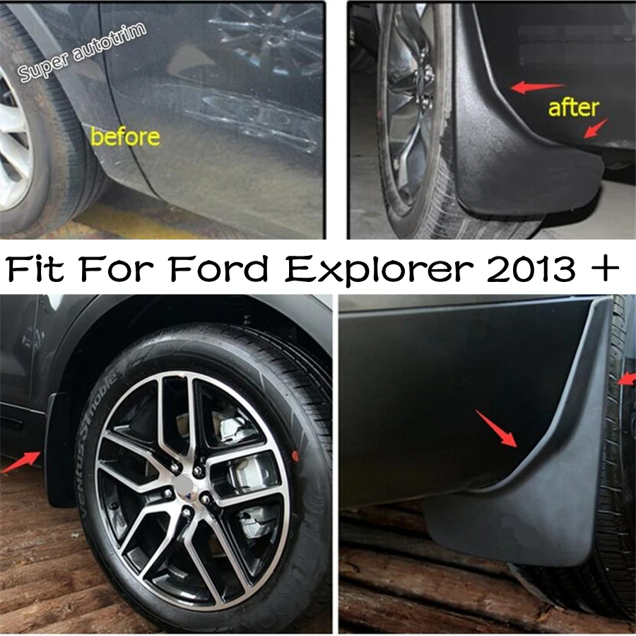 Lapetus передняя + задняя Брызговики защитная накладка для Ford Explorer 2013 - 2018 Аксессуары