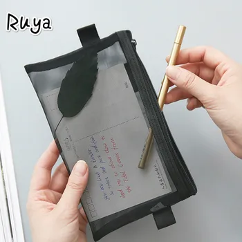 

Pencil Bag Transparent School Case Large Capacity Nylon Pen For Kid Gift Office Supplies Creative kalem kutusu pencilcase etui
