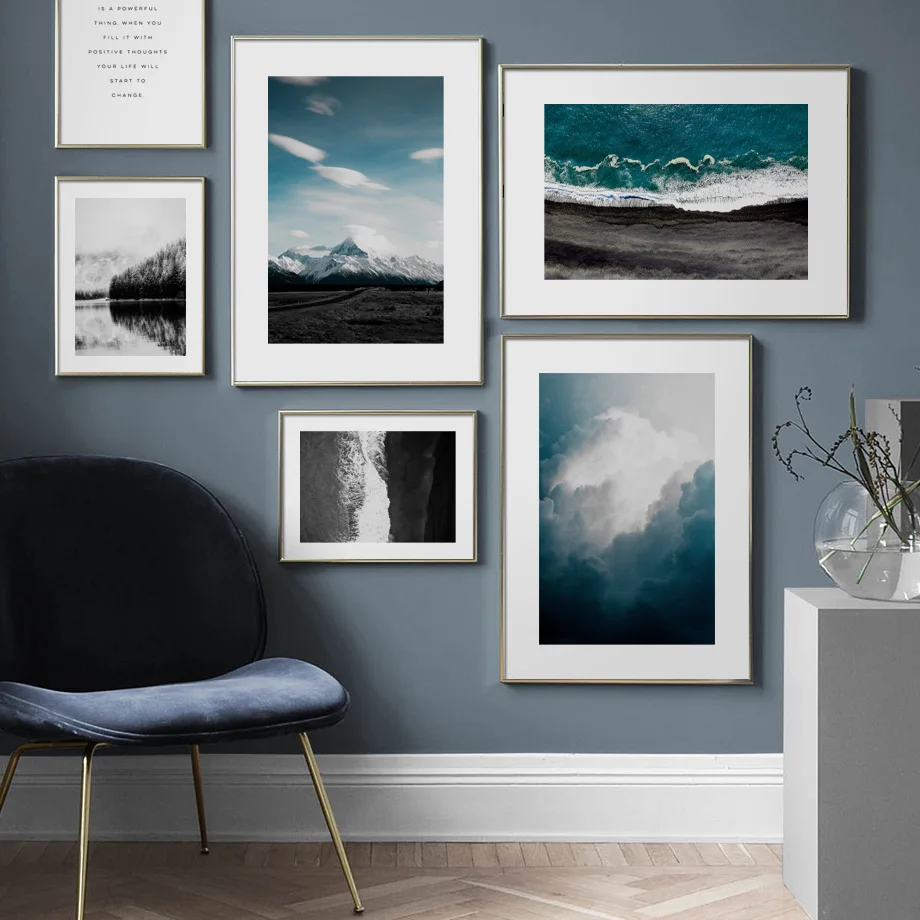 Blue-Sea-Forest-Sky-Life-Quotes-Landscape-Wall-Art-Canvas-Painting-Nordic-Posters-And-Prints-Wall (1)