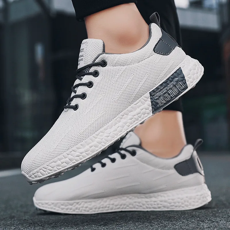Мужские кроссовки для бега Новые легкие спортивные мужские обувь из сетчатого
