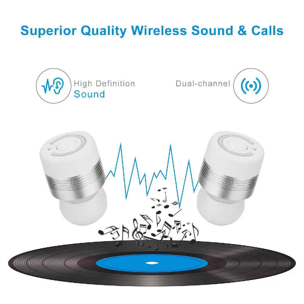 Наушники с Bluetooth V4.2 стерео HD бас пот доказательство наушники встроенный микрофон для Android IOS смартфон