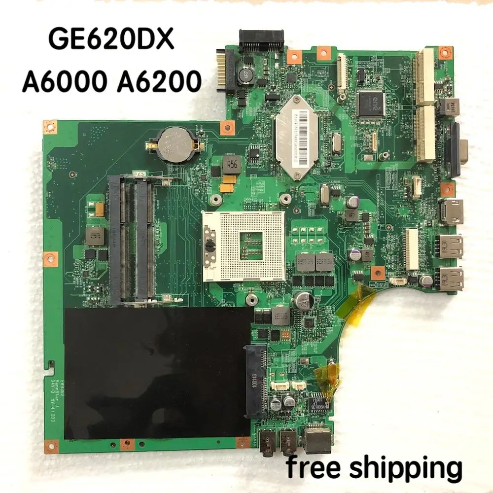 MS-16811 VER: 1 для MSI A6000 A6200 GE620DX материнская плата ноутбука MS-1681 s989 N1996 100%