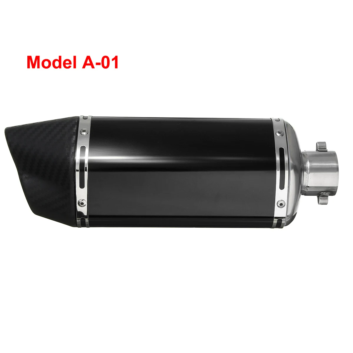 Для Suzuki/Honda/Kawasaki/escape мотоцикл 38-51 мм из нержавеющей стали универсальный мотоцикл двойной выход выхлопная труба - Цвет: ModelA01