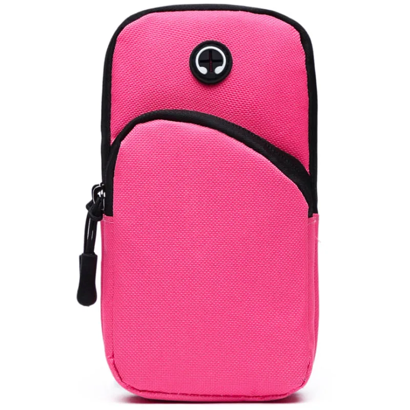 1PC Waterproof Man Women Gym Sports Arm Bag Running Jogging Cell Phone Holder Zipper Belt Pouch For 5-6.5 Inch