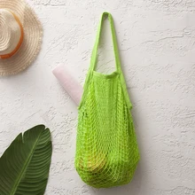 Женская Складная Сумка, эко многоразовая хозяйственная сумка, фруктовая овощная продуктовая Эко сумка, Экологичная модная хозяйственная сумка