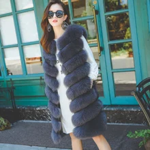 Aliexpress - Winter Women Long Faux Fox Fur Vest New Arrival Long Vest Fashion Ladies Faux Fur Coat From Our Factory Hot Selling ?????