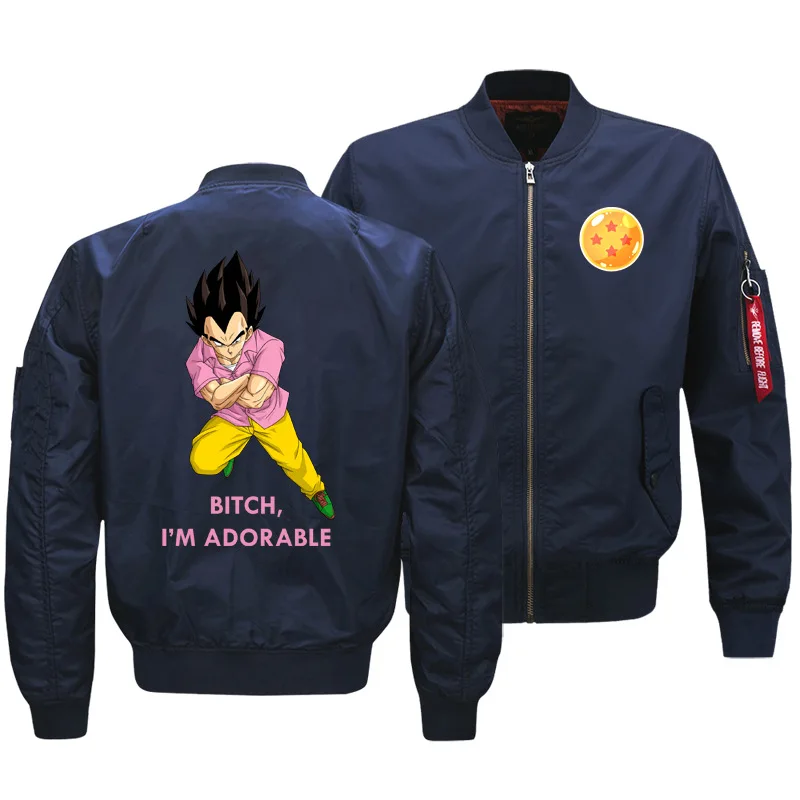 

MEN'S Jacket New Style Air Force One Pilots Jacket Flight Jacket Flight Suit Dragon Ball Goku Hoodie