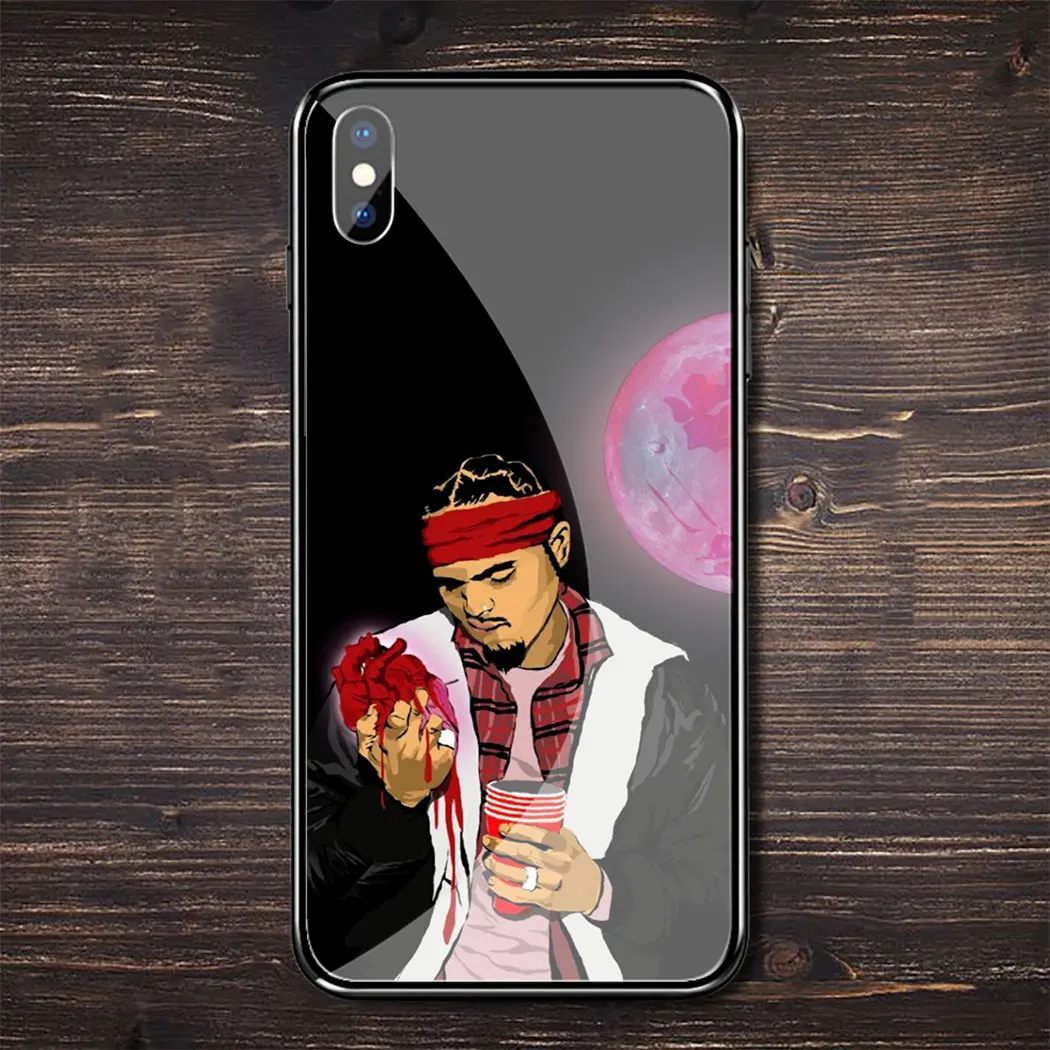 L55 Singer Chris Коричневый чехол из закаленного стекла для iphone 11 Por XS Max XR X 8 7 6 6S Plus 5 5S SE чехол - Цвет: TG7