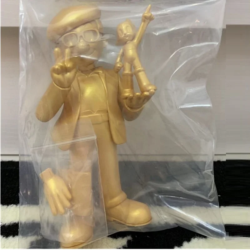 Tetsuwan Atom Osamu Tezuka Astroboy Gold Flash Ver статуя экшн-фигурка коллекция фигурка детская Подарочная игрушка X4098