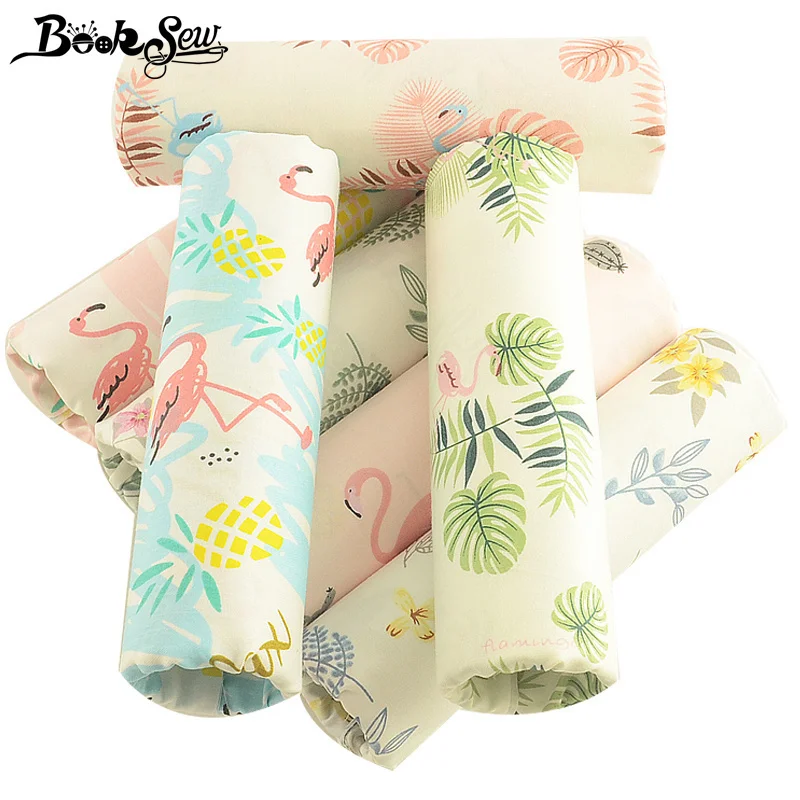 Booksew Twill Ткань краситель печатные животные тип хлопок текстиль лоскутное шитье Tela DIY Скрапбукинг 7 шт./лот 40x50 см Tecido