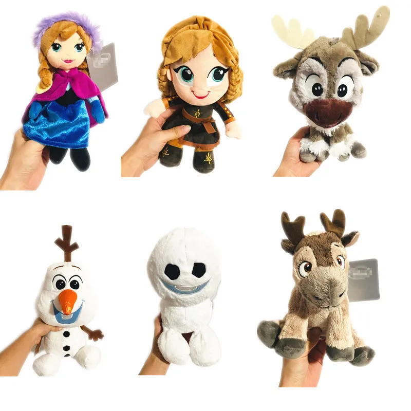 

1pieces/lot plush the snow man olfa deer sven anna gift Children's toys