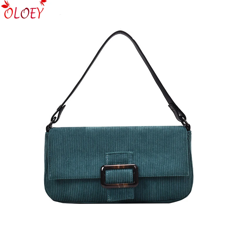 

Bags for women 2019 autumn and winter new fashion wild quality corduroy shoulder Messenger bag elegant ladies handbag hot sale
