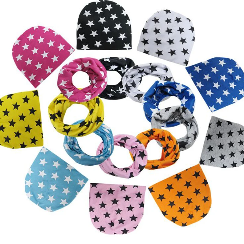 

New 1 Set Children Street Dance Hip Hop Hat Spring Autumn Warm Kids Hat Scarf Knitted Warm Winter Hat Children Hat Hot Sale