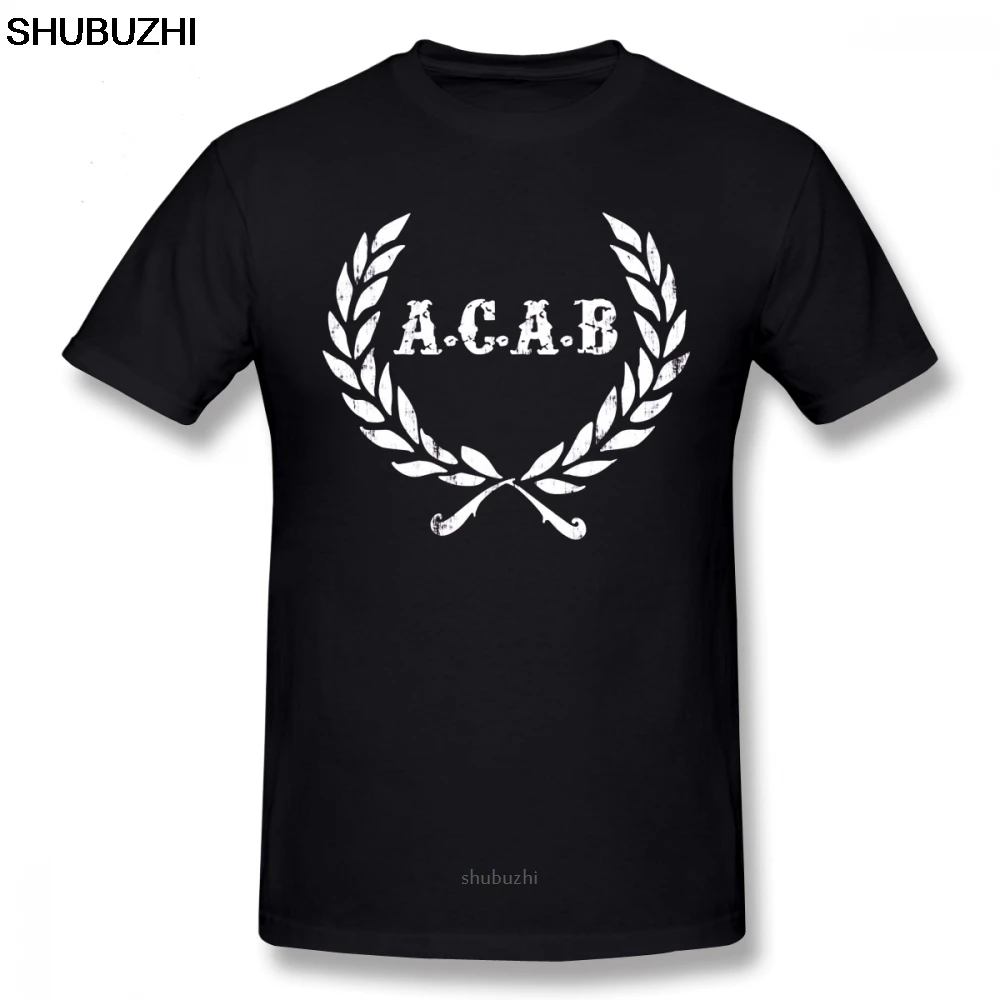 Acab футболка A C B Футбольная Футболка ACAB Мужская с принтом хлопковая забавная