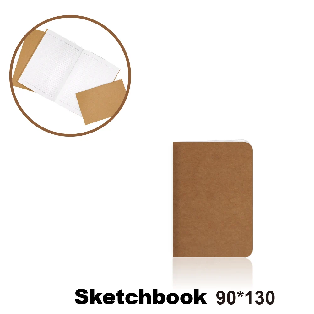 

90*130 Cowhide Paper Sketchbook Bullet Journal Cute Notebook Paper Weekly Planner Accessories Stationery Diary Agenda Travel