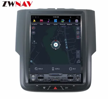 

PX6 Tesla IPS Screen Android 9 Car GPS Navigation Radio For Dodge RAM 2014 2015 2016 2017 No CD Player GPS System Audio
