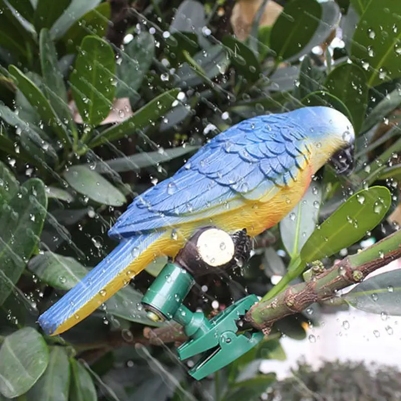 Птичий светильник в виде попугая Водонепроницаемый Открытый Солнечный светодиодный светильник с зажимом для сада лужайки двора тропинки орнамент 72XF