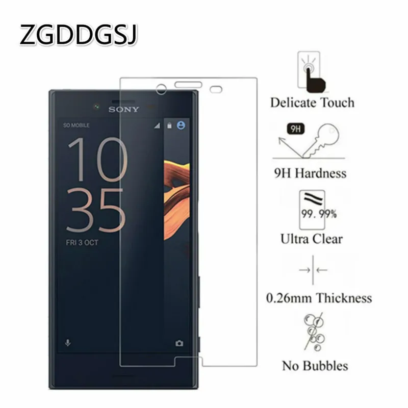 2 шт закаленное защитное стекло на для sony Xperia xa1 xa2 Ultra 2.5D протектор экрана xz z5 Compact