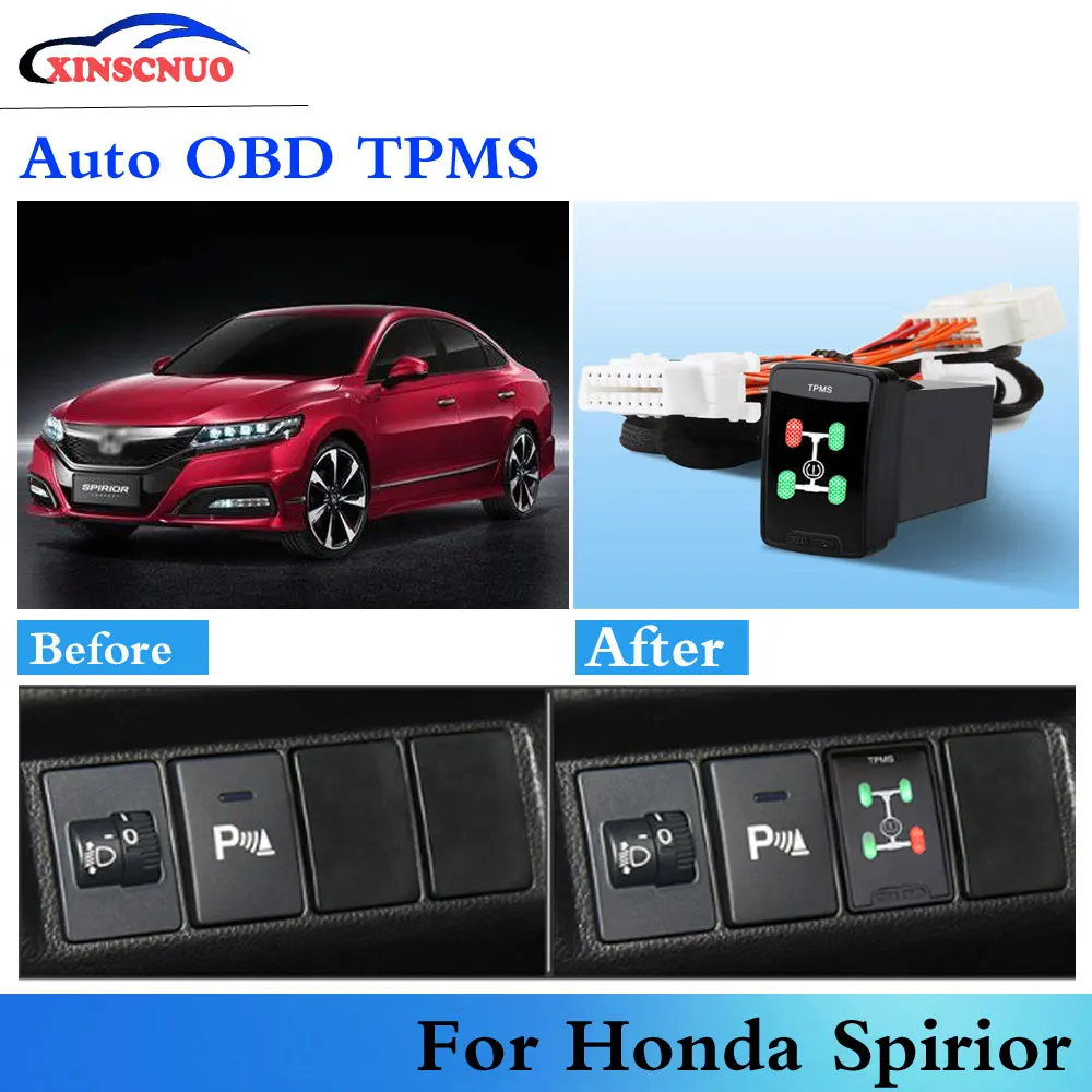Автомобильный OBD TPMS Давление мониторинга Системы для Honda Spirior 2009-2016 Авто охранной