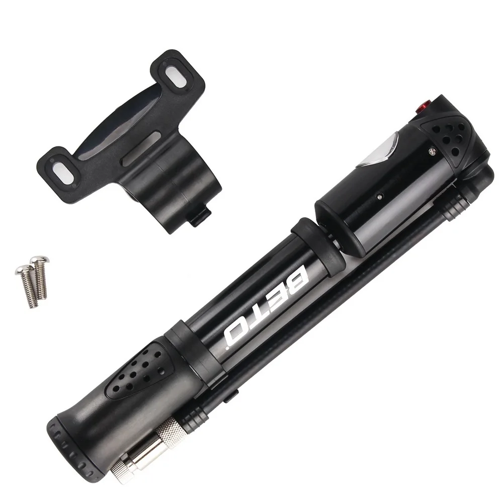 BETO Air 2 In 1 Shock &amp Tire Stages Mini Bike Pump with Gauge for Fork Rear Suspension Mountain Bicycle Schrader Presta | Спорт и