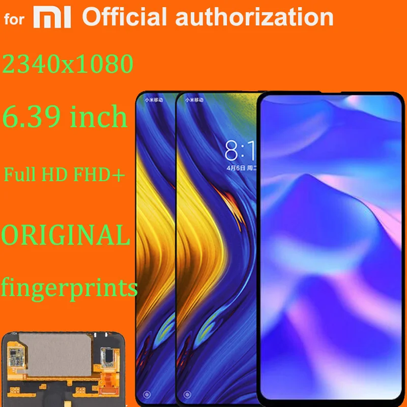 ЖК-дисплей Super Amoled для XIAOMI MIX 3 новый оригинальный сенсорный экран с дигитайзером в
